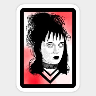 Adri Psycho doll- Lydia Deetz Sticker